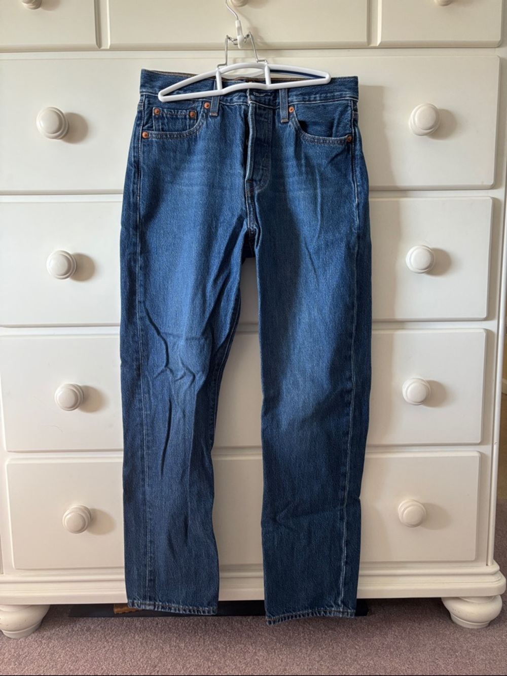 Levi's Women's Wedgie Straight-Leg Jeans in Medium Blue Wash